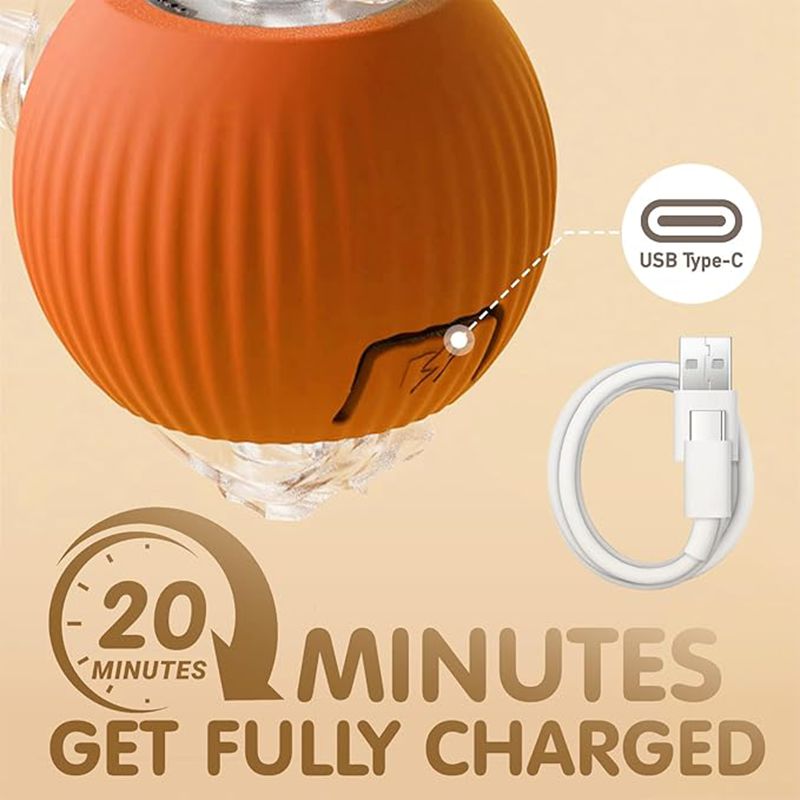 Smart Interactive Cat Ball Toy | Auto-Rolling, Obstacle-Avoiding & USB Rechargeable | 3 Speed Modes