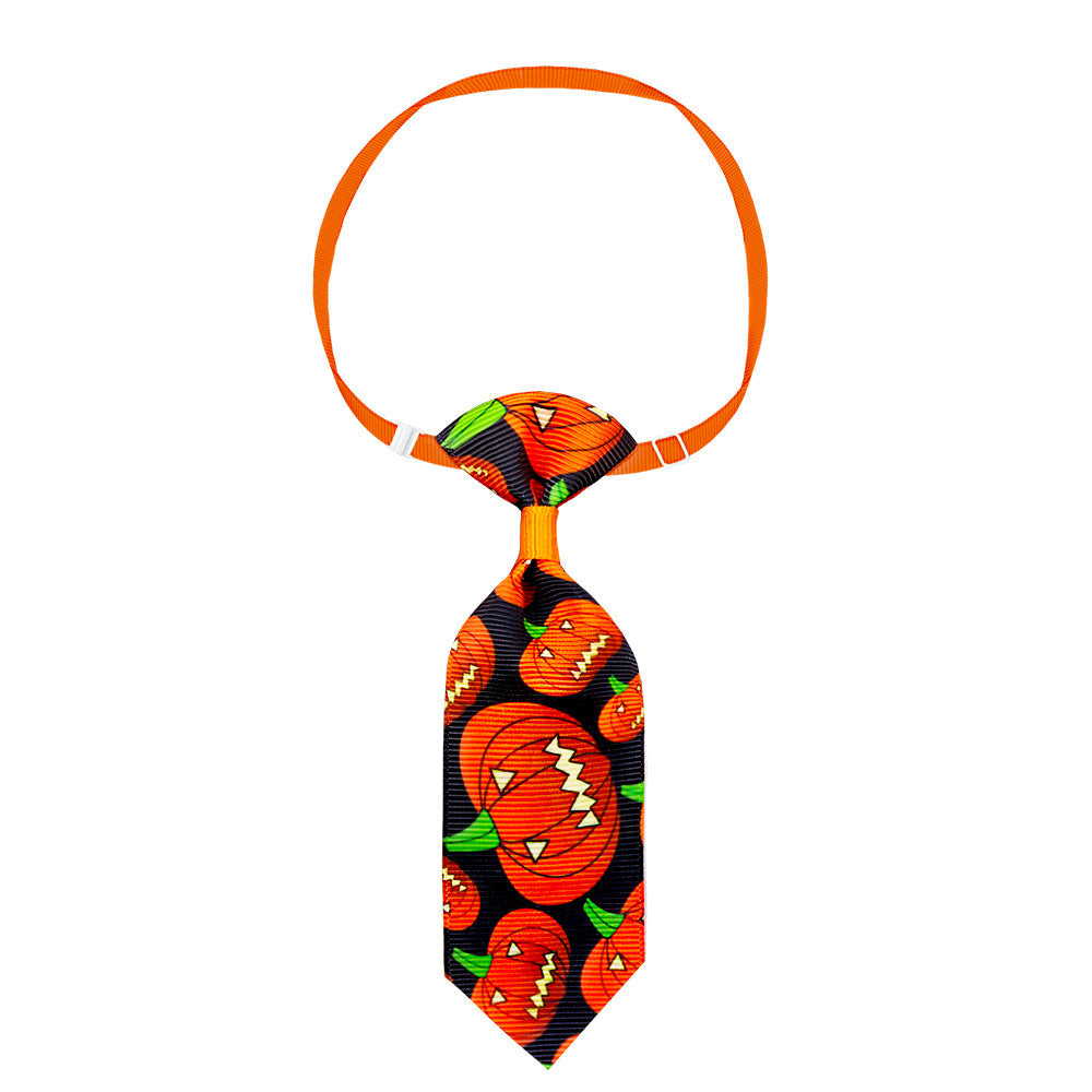 Halloween Adjustable Pet Necktie — 10 Spooky Designs
