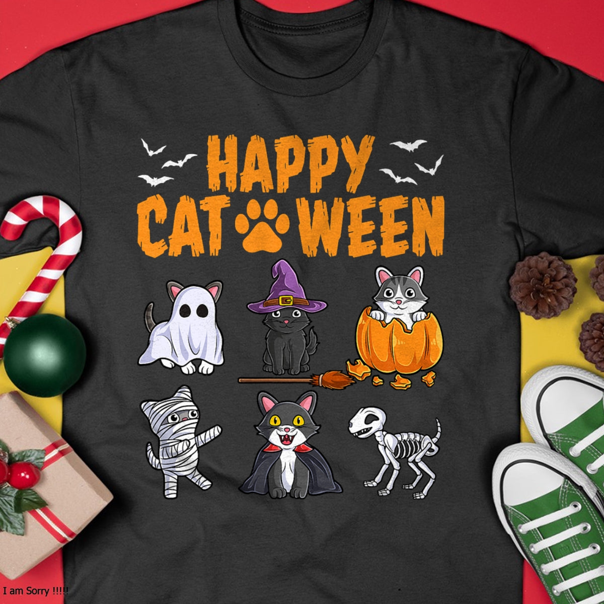 Halloween Cats & Kittens Tee, Sweatshirt & Hoodie