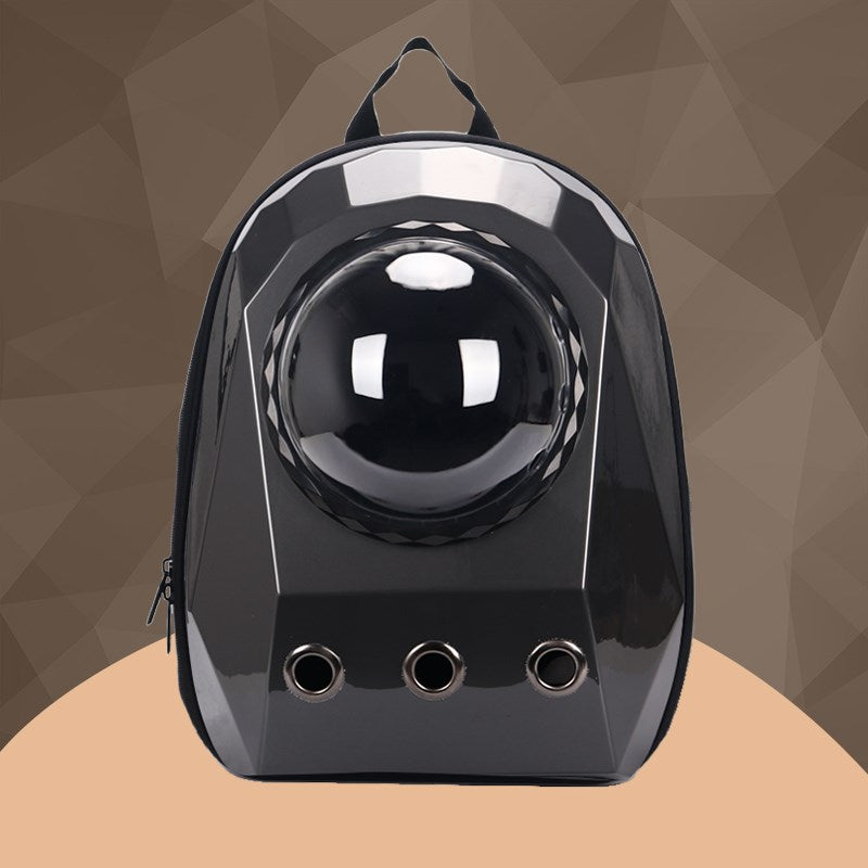 Space Capsule Pet Backpack – Transparent Bubble Carrier for Cats & Dogs