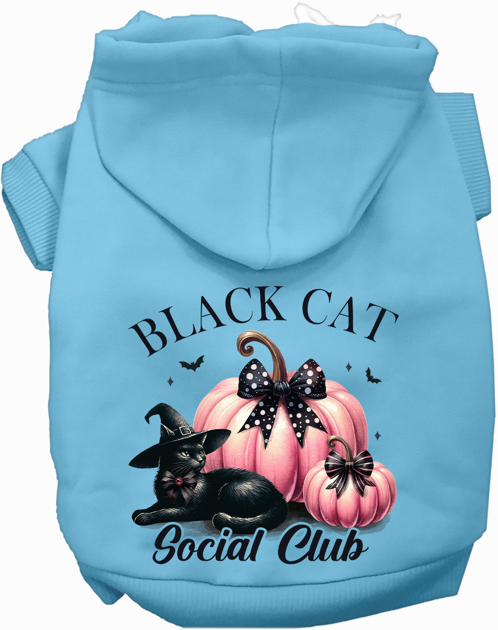 Black Cat Social Club Halloween Pet Hoodie — Dogs & Cats