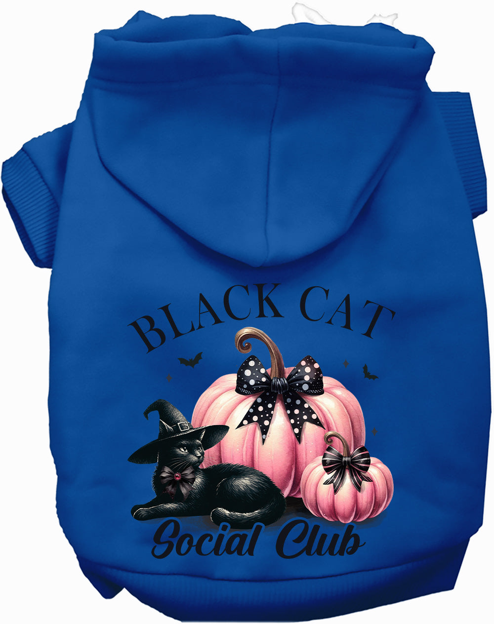 Black Cat Social Club Halloween Pet Hoodie — Dogs & Cats