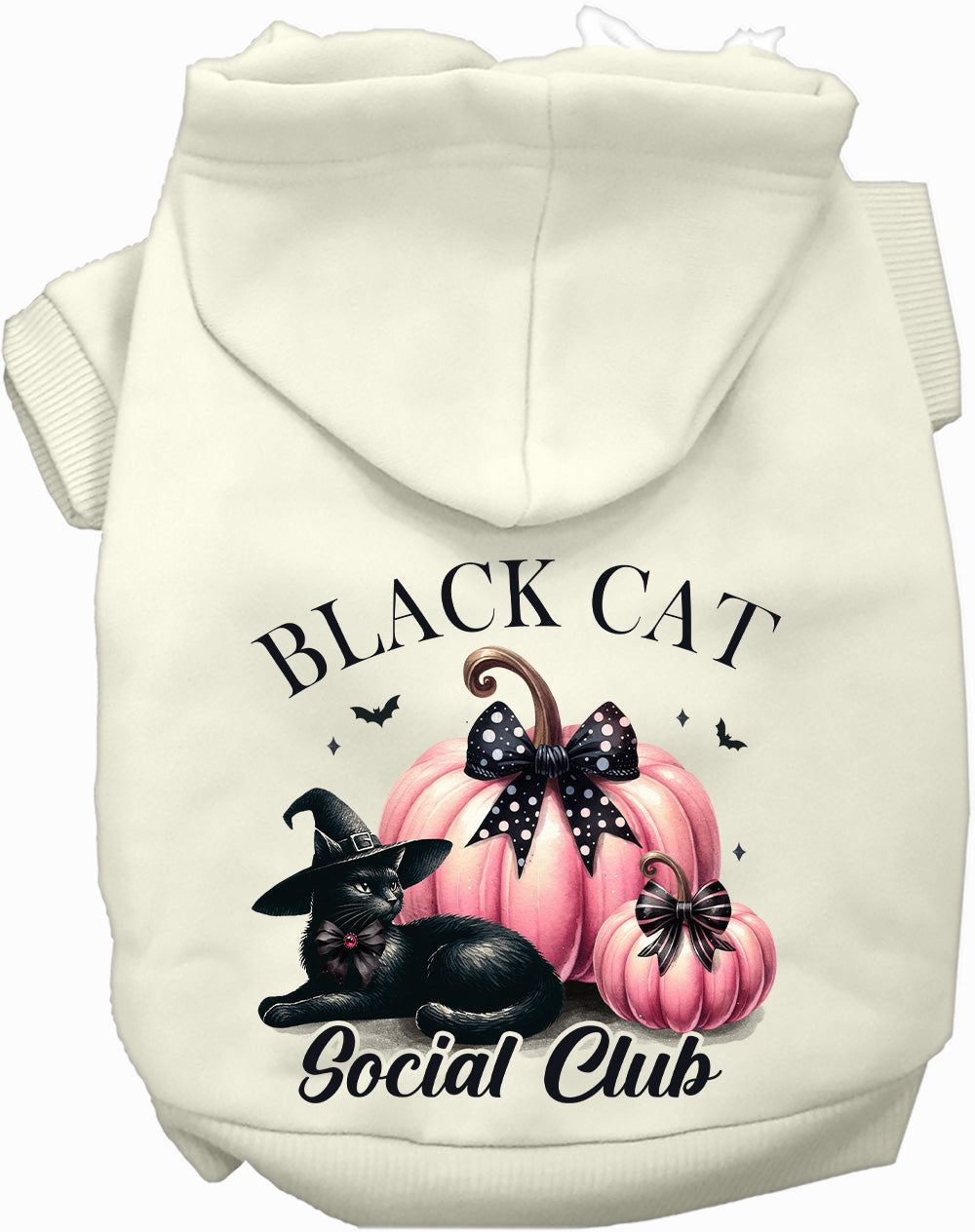 Black Cat Social Club Halloween Pet Hoodie — Dogs & Cats