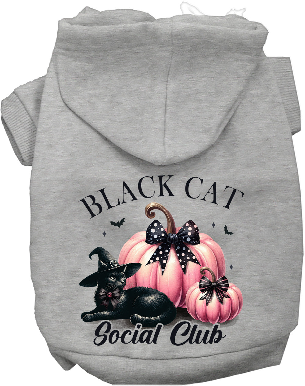 Black Cat Social Club Halloween Pet Hoodie — Dogs & Cats
