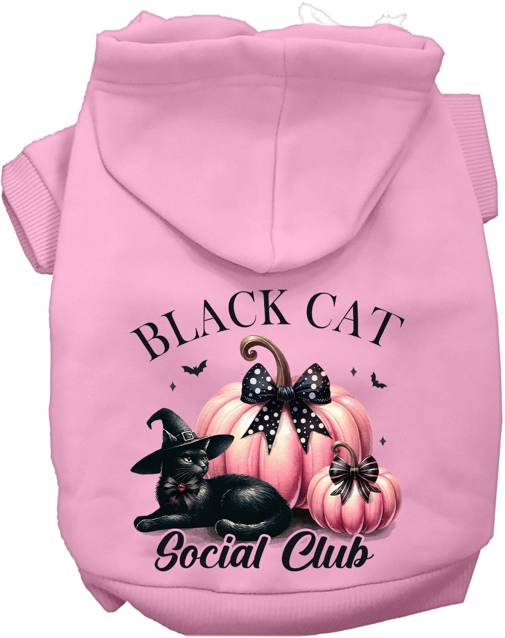 Black Cat Social Club Halloween Pet Hoodie — Dogs & Cats