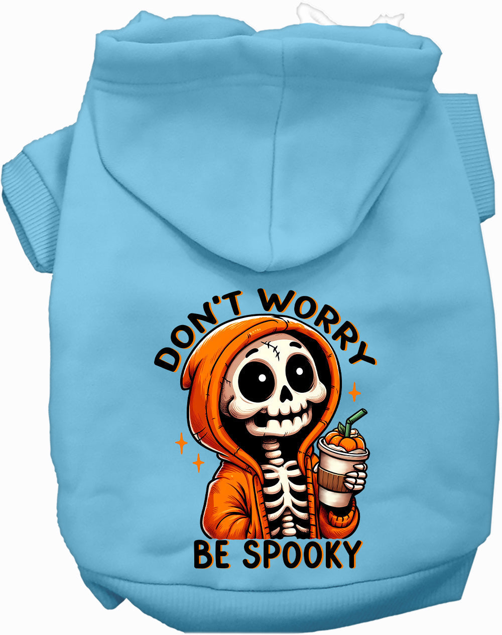 Dog Halloween Hoodie | "Don't Worry Be Spooky" | Pet Costume Hoodie S–XL