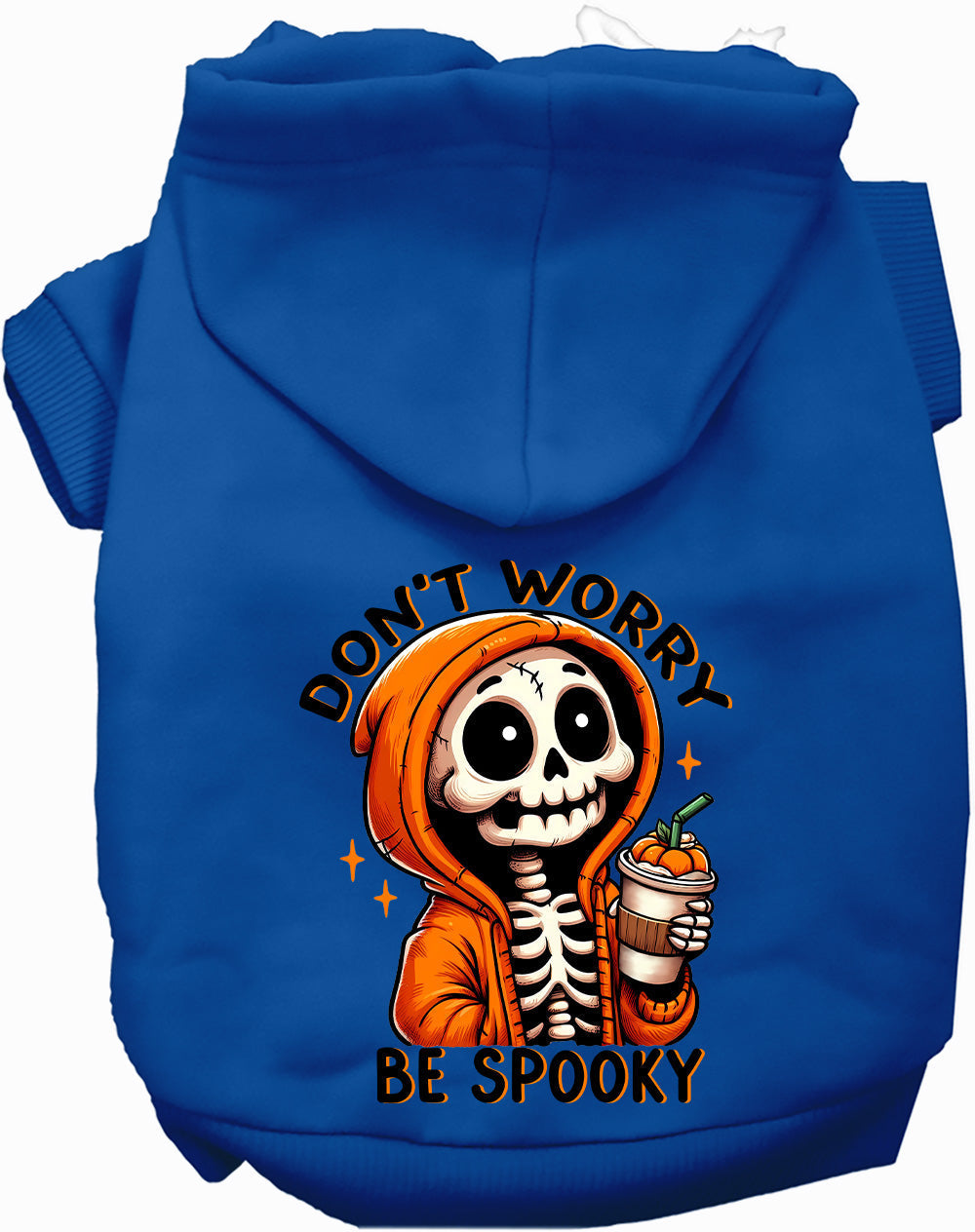 Dog Halloween Hoodie | "Don't Worry Be Spooky" | Pet Costume Hoodie S–XL