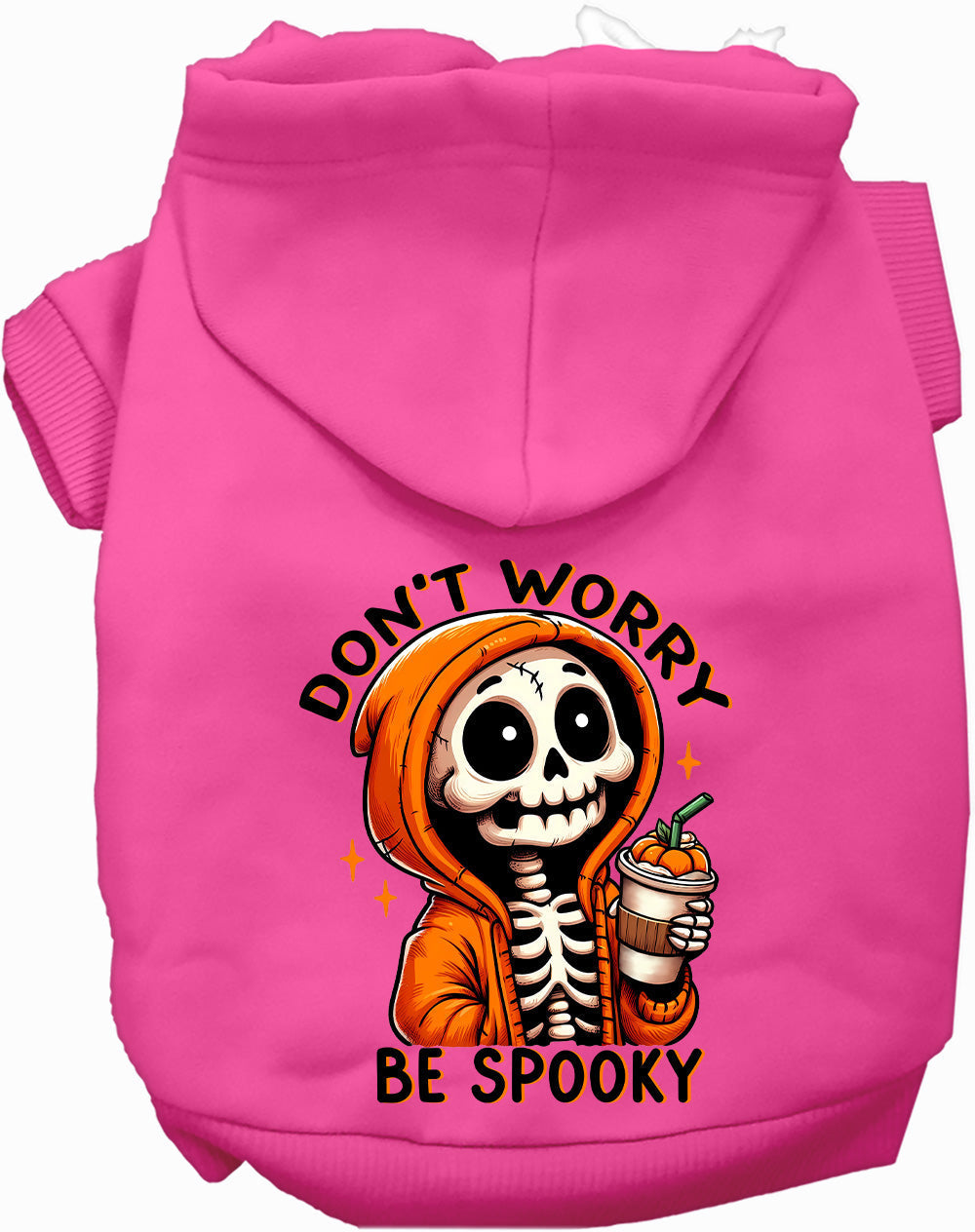 Dog Halloween Hoodie | "Don't Worry Be Spooky" | Pet Costume Hoodie S–XL