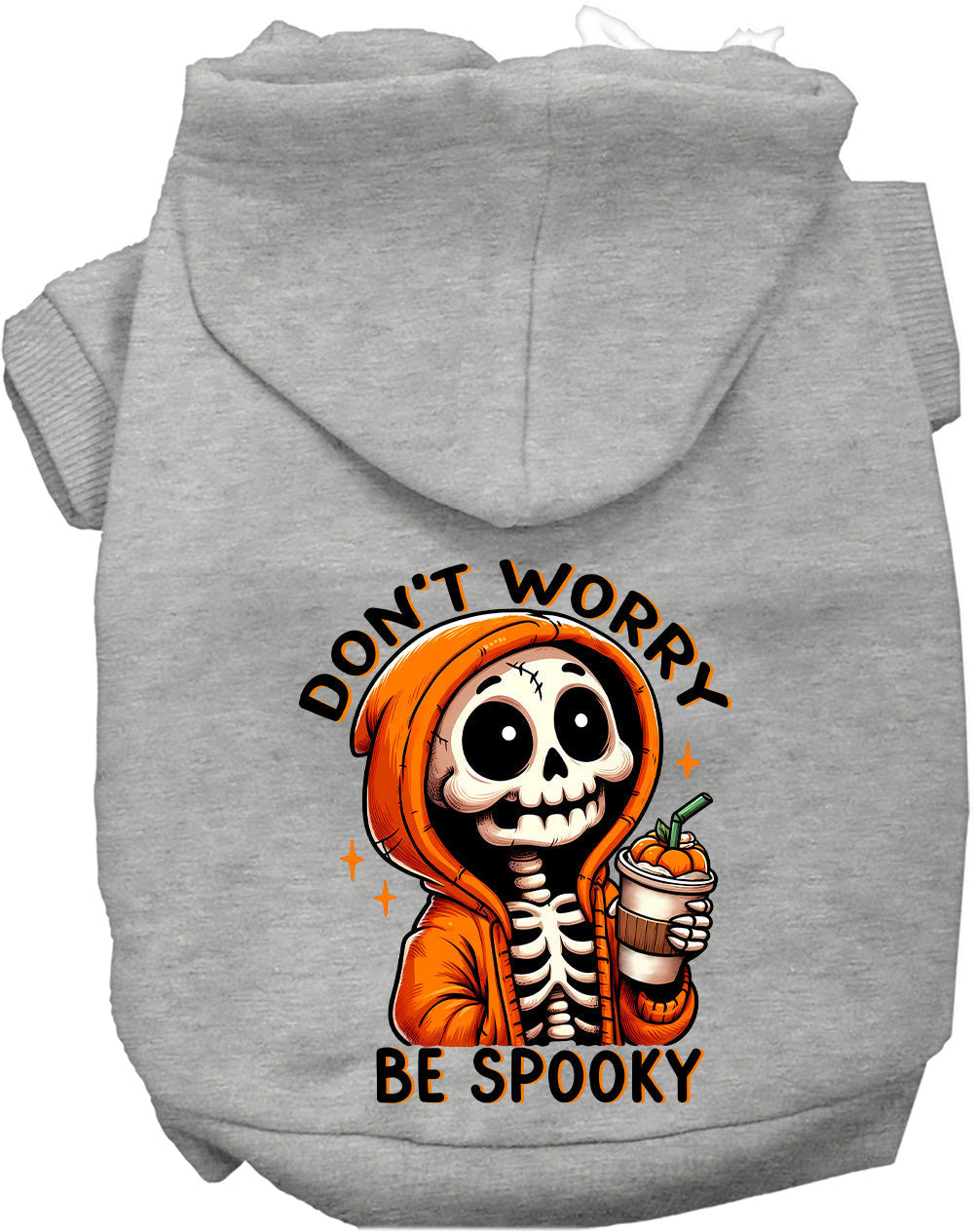 Dog Halloween Hoodie | "Don't Worry Be Spooky" | Pet Costume Hoodie S–XL