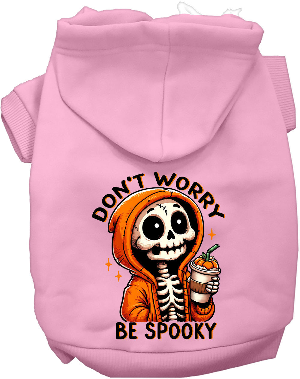 Dog Halloween Hoodie | "Don't Worry Be Spooky" | Pet Costume Hoodie S–XL