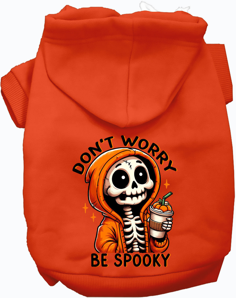 Dog Halloween Hoodie | "Don't Worry Be Spooky" | Pet Costume Hoodie S–XL
