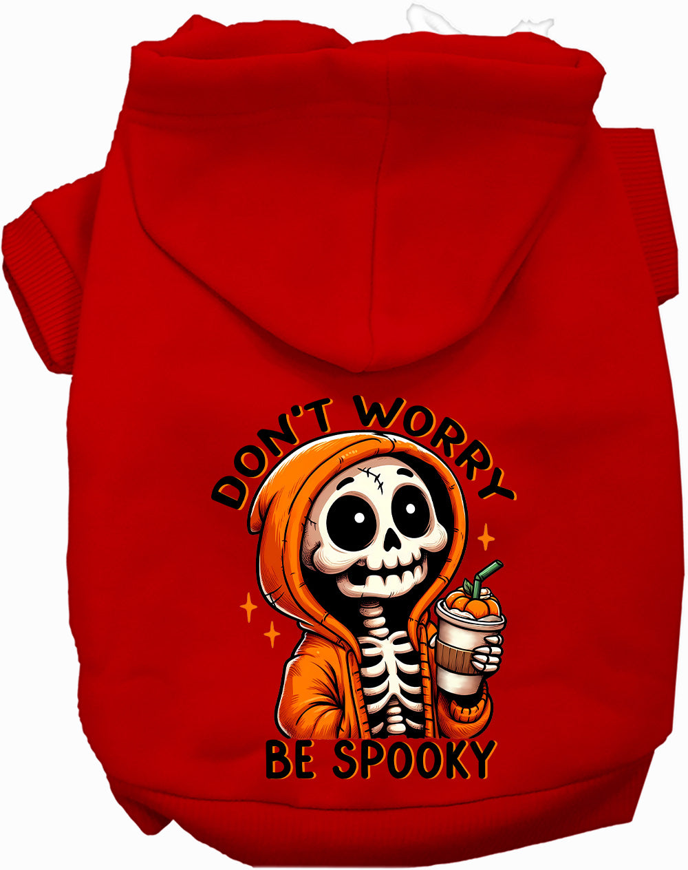 Dog Halloween Hoodie | "Don't Worry Be Spooky" | Pet Costume Hoodie S–XL