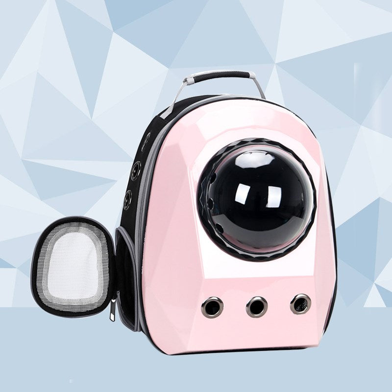 Space Capsule Pet Backpack – Transparent Bubble Carrier for Cats & Dogs