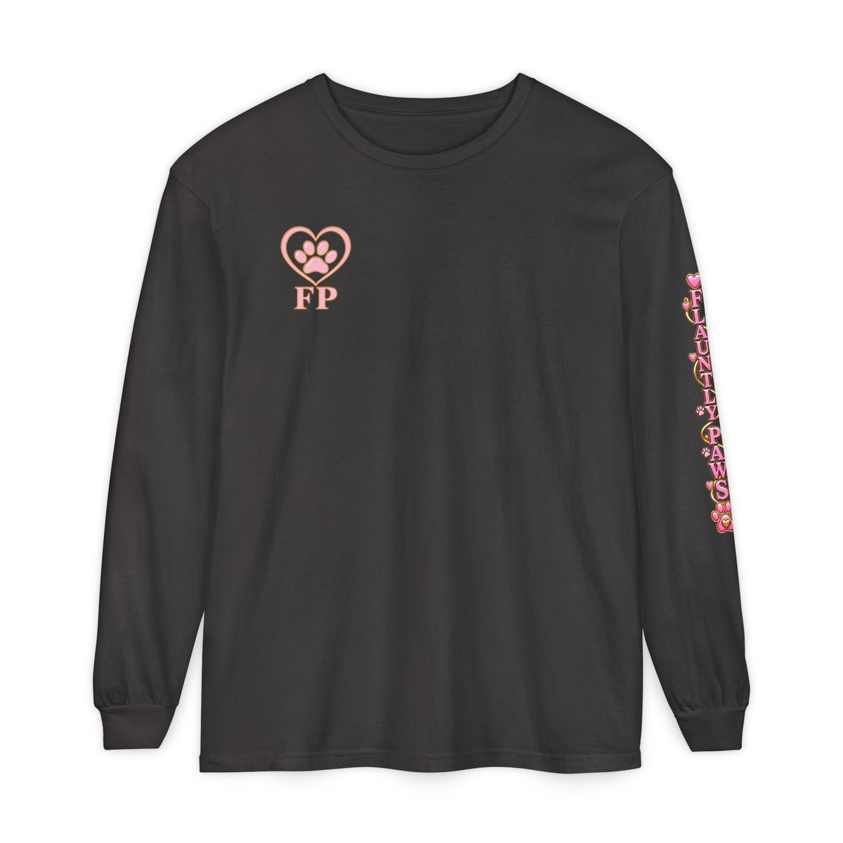 Garment-Dyed Long Sleeve Tee | Flauntly Paws