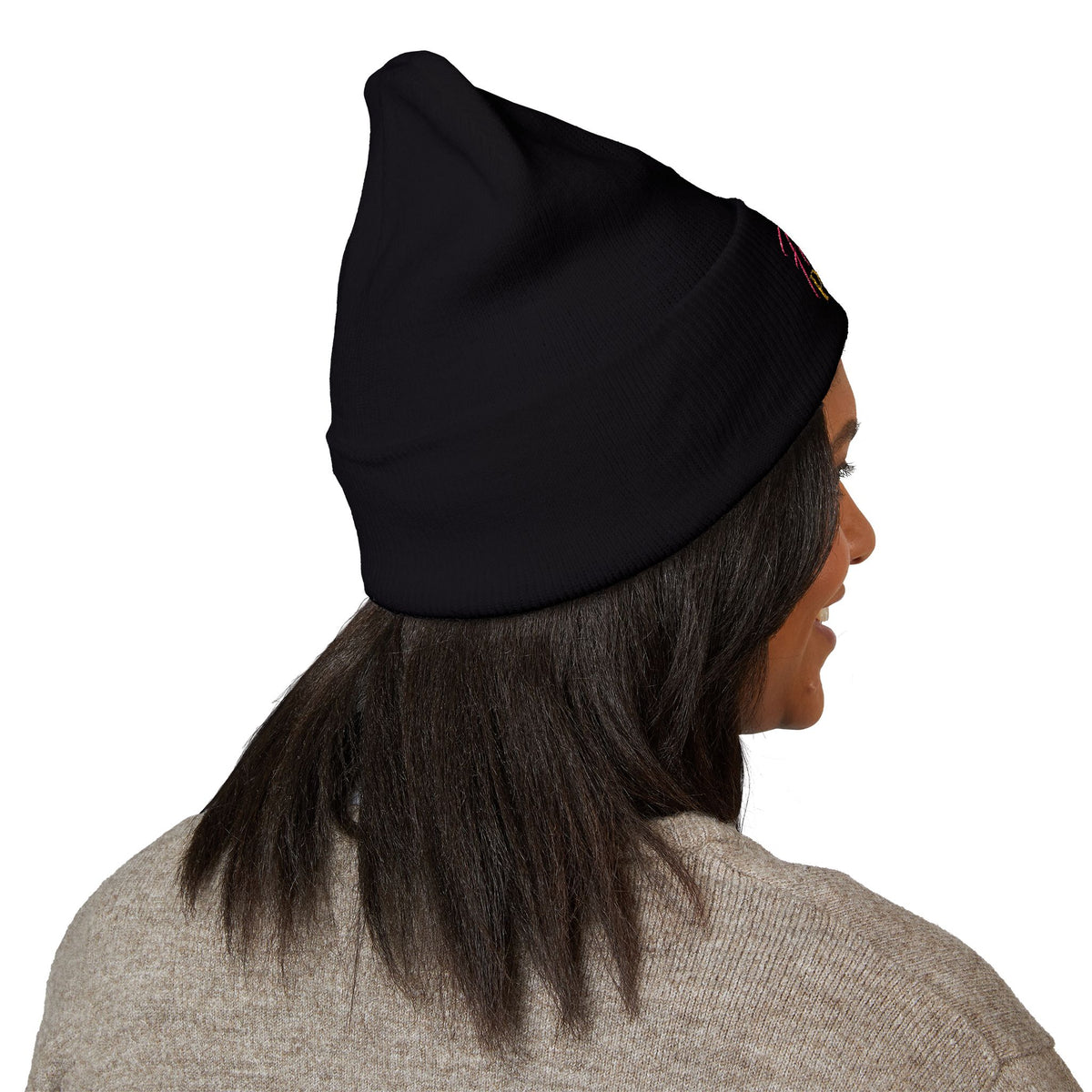Embroidered Classic Cuffed Beanie | Flauntly Paws