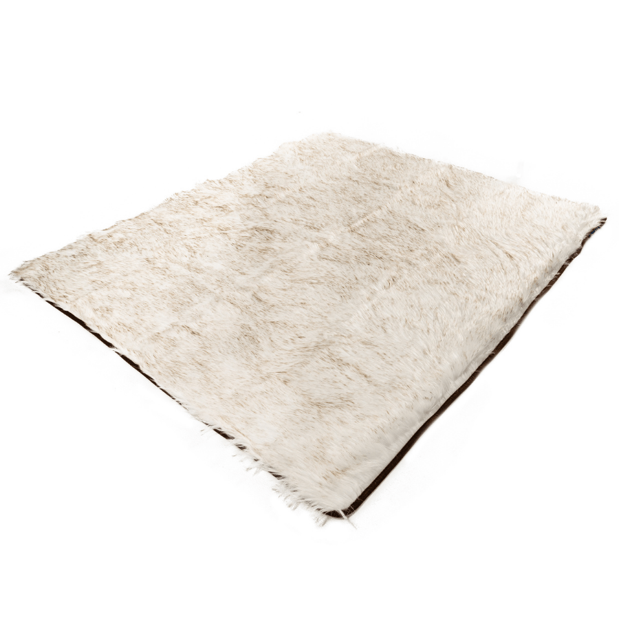 PupProtector™ Waterproof Throw Blanket | White with Brown Accents