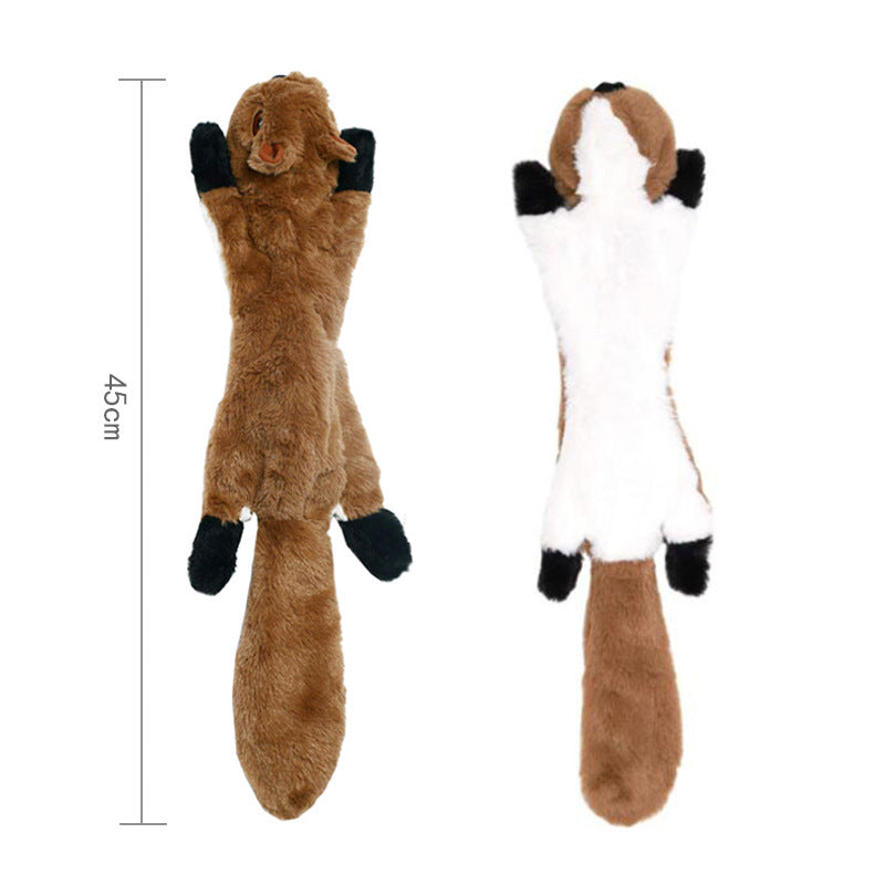 Animal Character Squeaky Plush Toy for Dogs & Cats