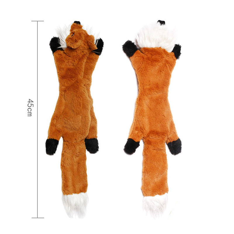 Animal Character Squeaky Plush Toy for Dogs & Cats