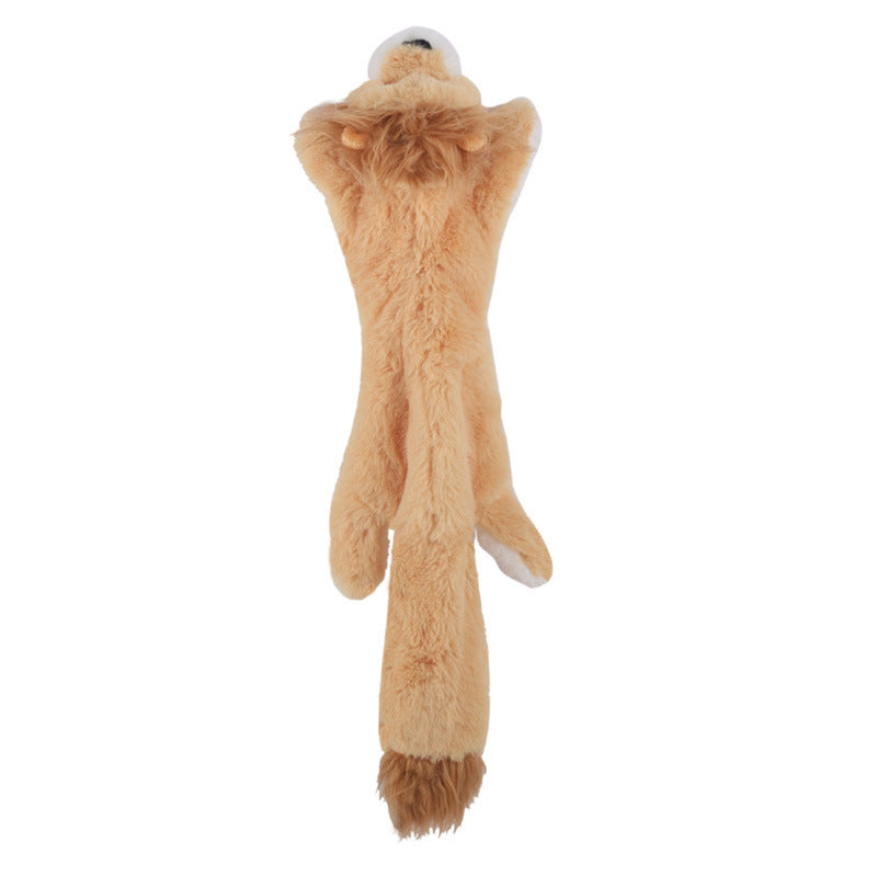 Animal Character Squeaky Plush Toy for Dogs & Cats
