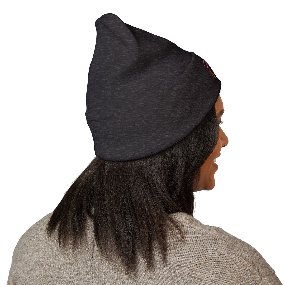 Embroidered Classic Cuffed Beanie | Flauntly Paws