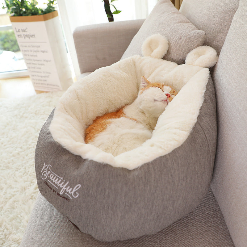Cozy Dog Sleeping Bag Bed | Warm Soft Puppy Kennel Cushion