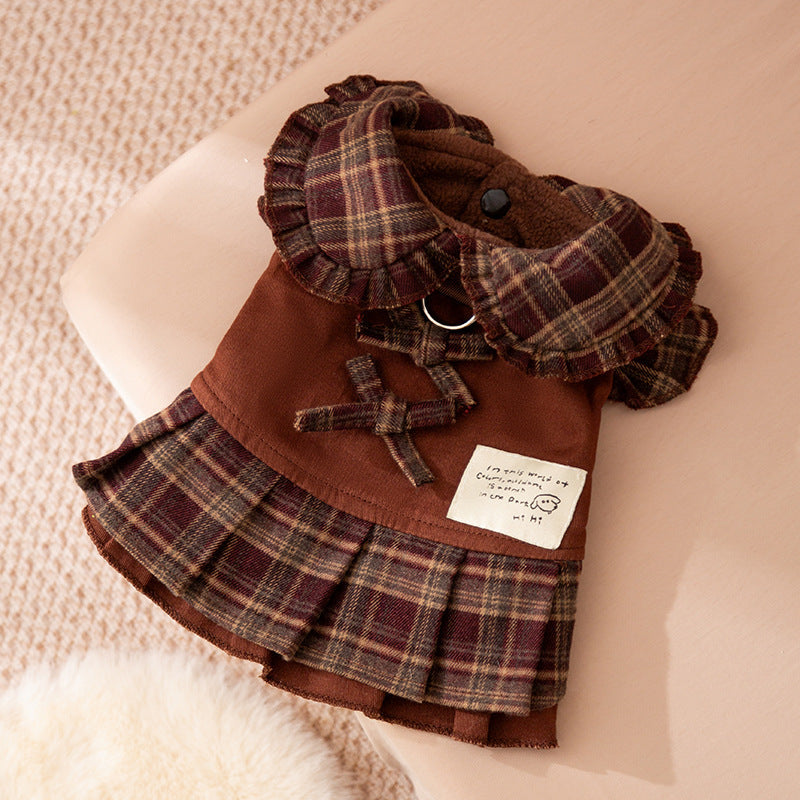 The Autumn Plaid Sweater Dress