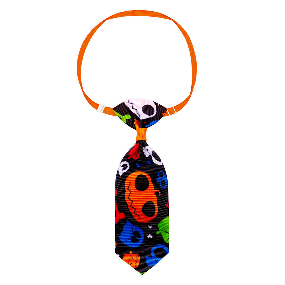 Halloween Adjustable Pet Necktie — 10 Spooky Designs