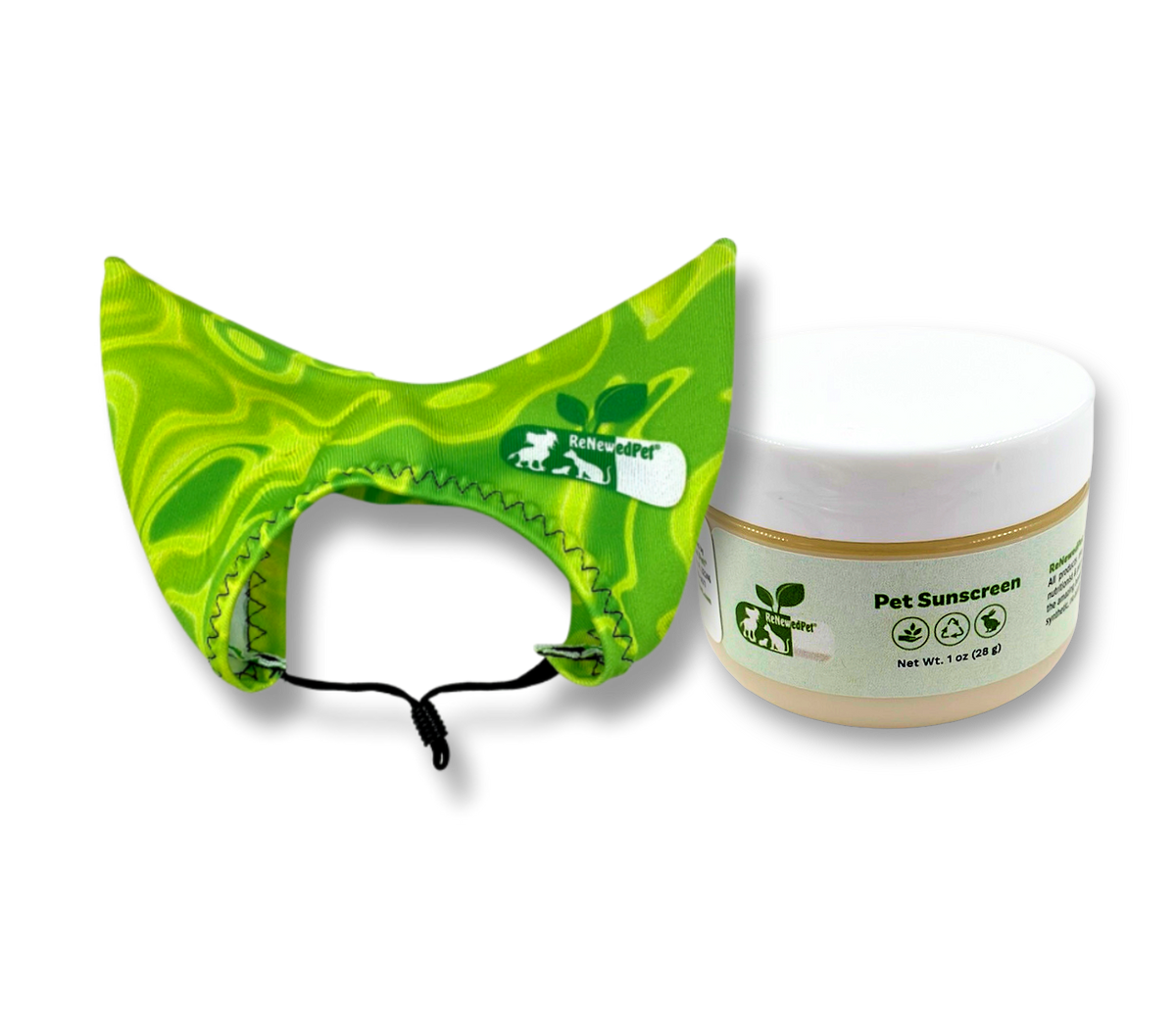 Pet Sun Care Kit — Natural Sunscreen + UV-Blocking Ear Cap
