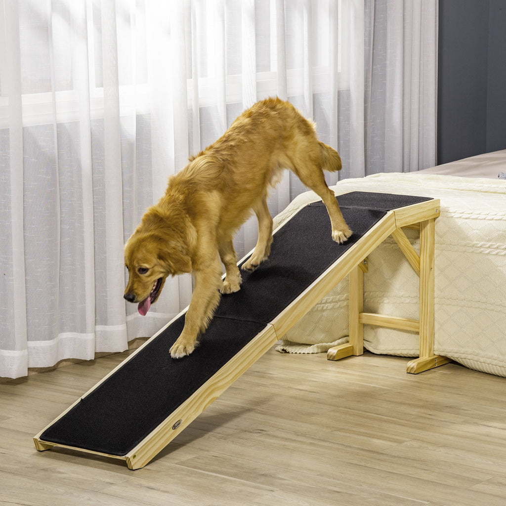 The Flauntly Paws Pine Ramp — Elegant Bed & Sofa Access Ramp for Dogs