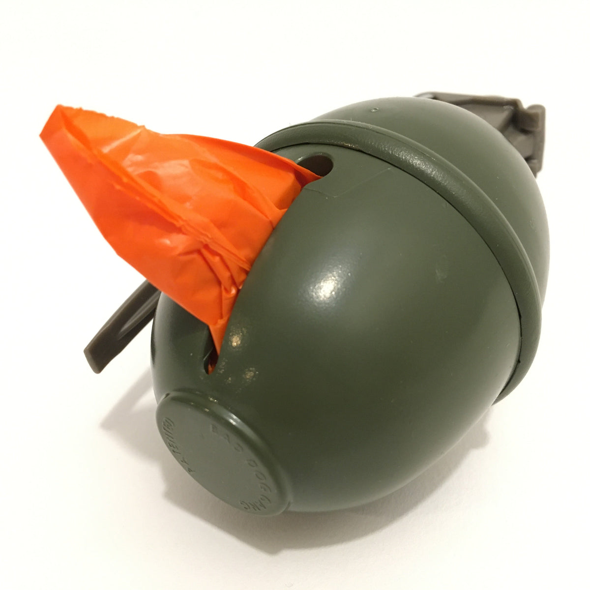 The Flauntly Paws Grenade Waste Bag Dispenser — Full-Scale Novelty Poop Bag Holder for Dogs