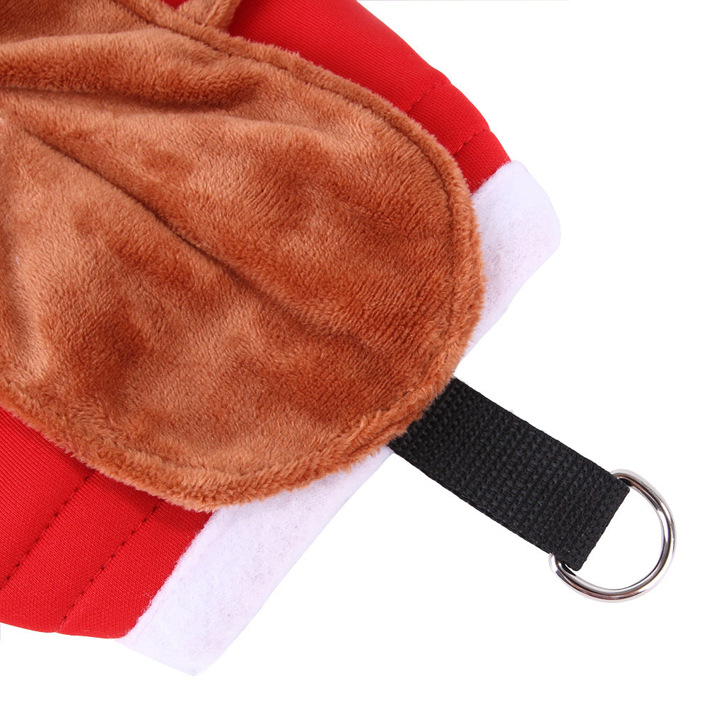 Dog Halloween Costume | Plush Jockey Rider Saddle Look | Adjustable | Sizes S–XL