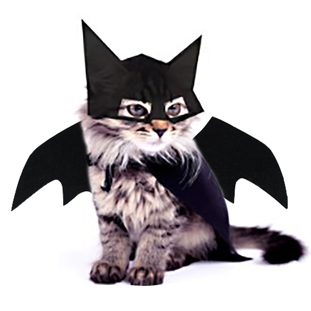 Halloween Bat Wings & Mask Costume Set for Pets