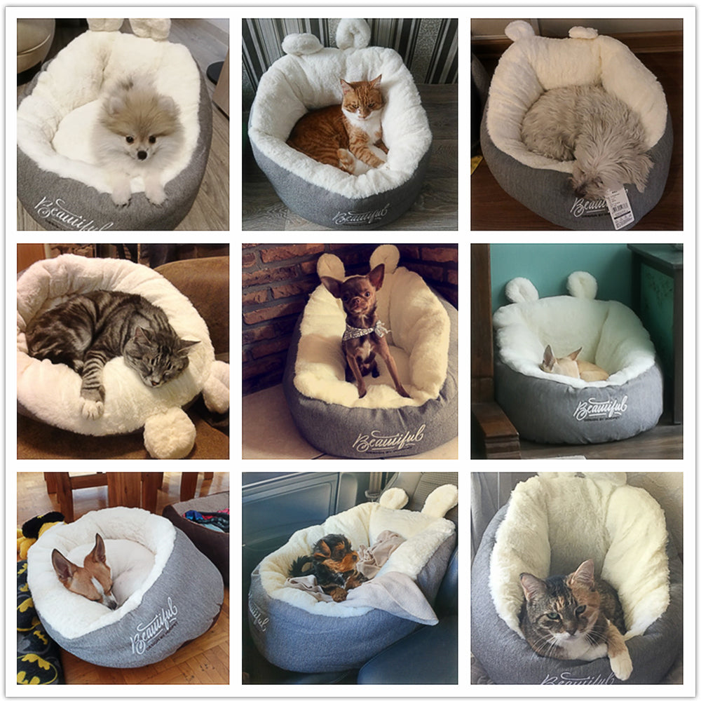 Cozy Dog Sleeping Bag Bed | Warm Soft Puppy Kennel Cushion