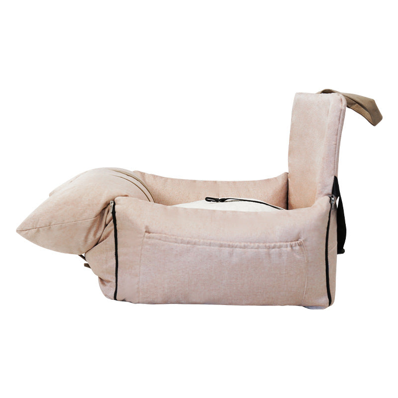 Luxury Portable Car Pet Nest – Removable & Washable Travel Bed