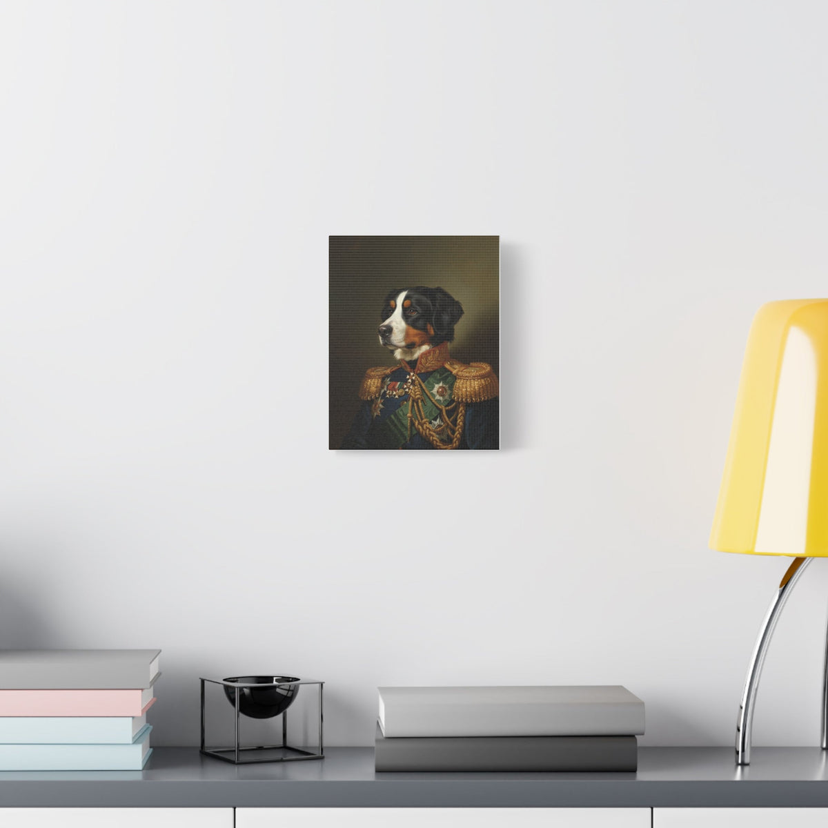 Custom Regal Dog Portrait Canvas Print