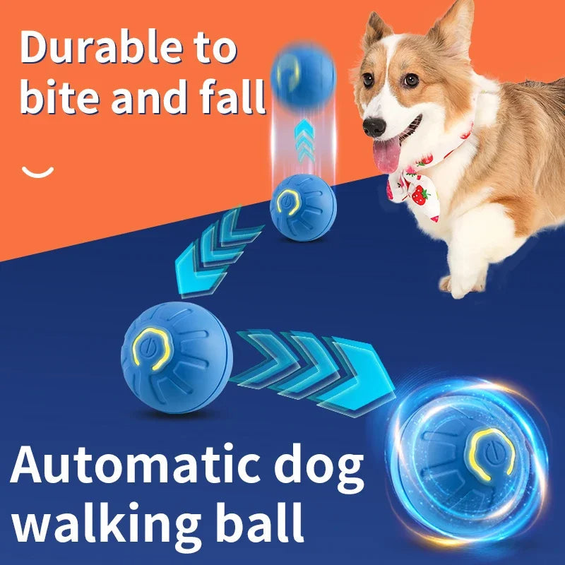 Smart Interactive Pet Toy Ball | Electronic Auto-Rolling & Jumping Ball | USB Rechargeable | Dogs & Cats