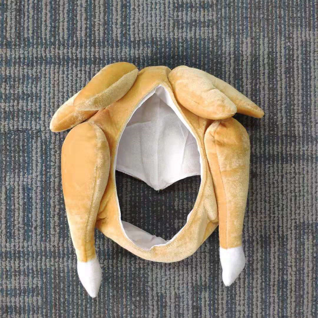 Plush Turkey Hat | Thanksgiving Costume Accessory for Pets & People