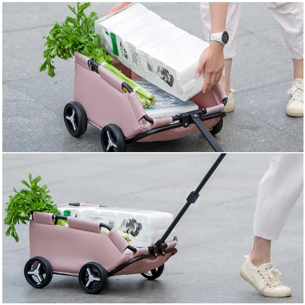 Luxury Foldable Pet Stroller – Portable Outdoor Pram for Dogs & Cats