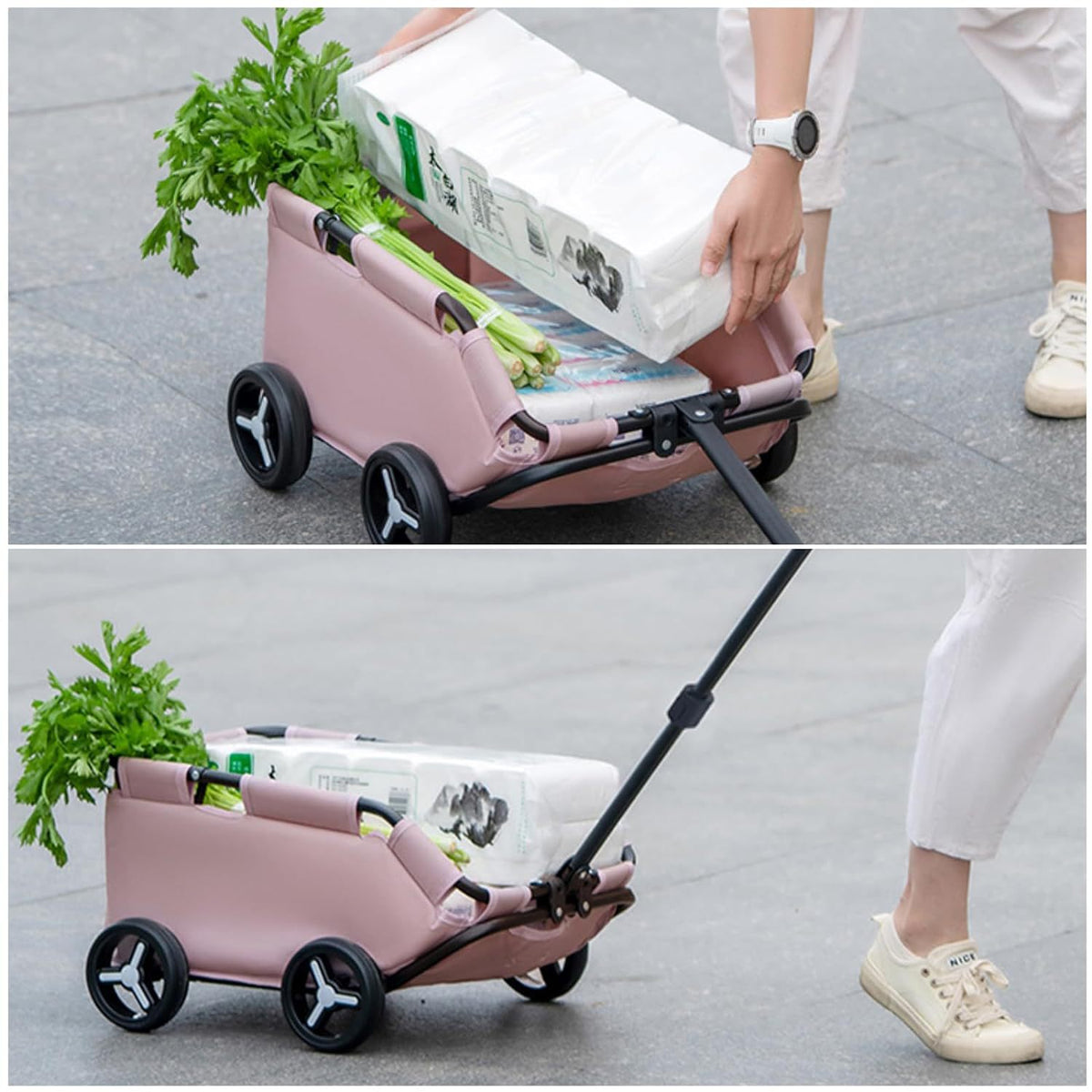 Luxury Foldable Pet Stroller – Portable Outdoor Pram for Dogs & Cats
