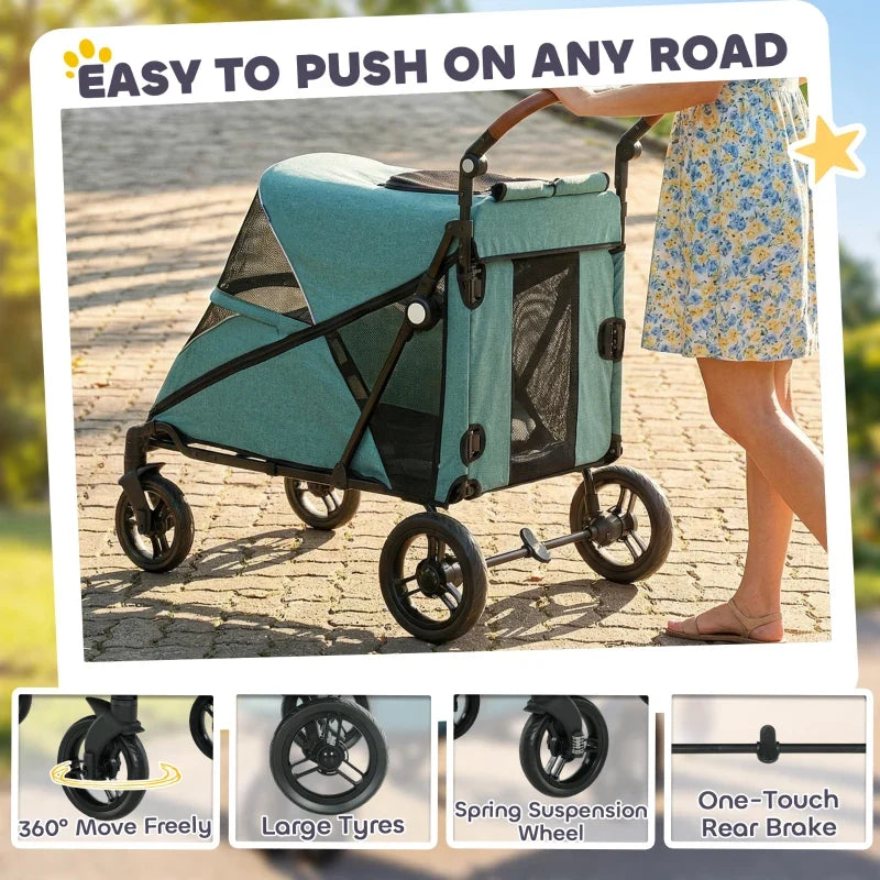 All-Terrain Large Dog Stroller — Up to 66 lbs