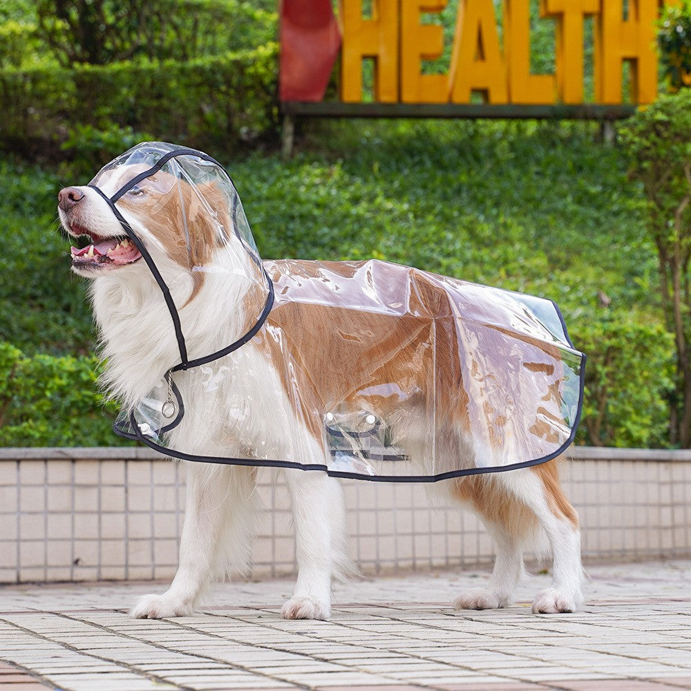 Flauntly Paws Clear Rain Jacket for Dogs