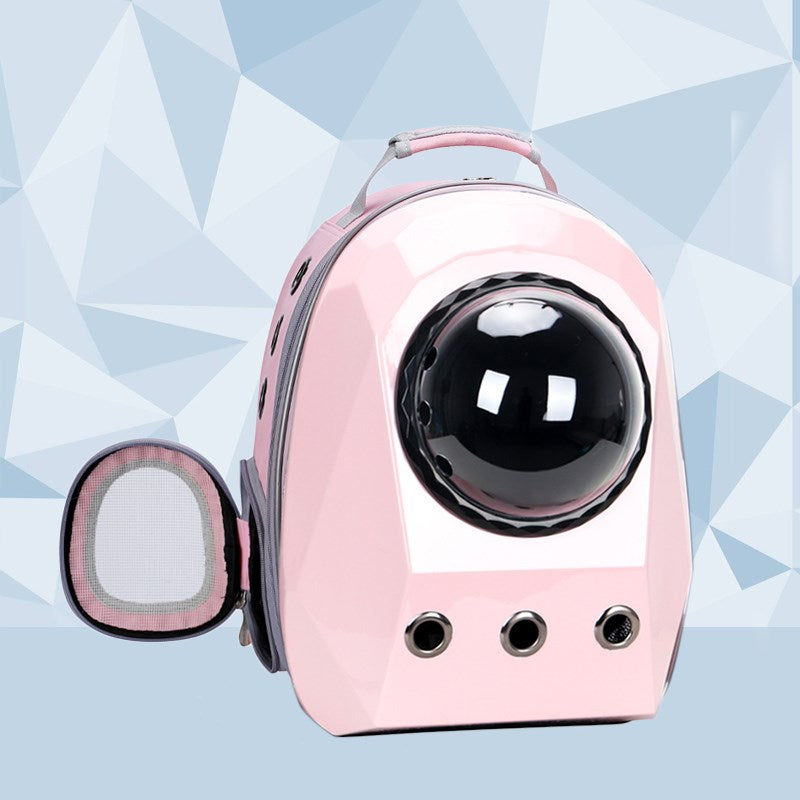 Space Capsule Pet Backpack – Transparent Bubble Carrier for Cats & Dogs