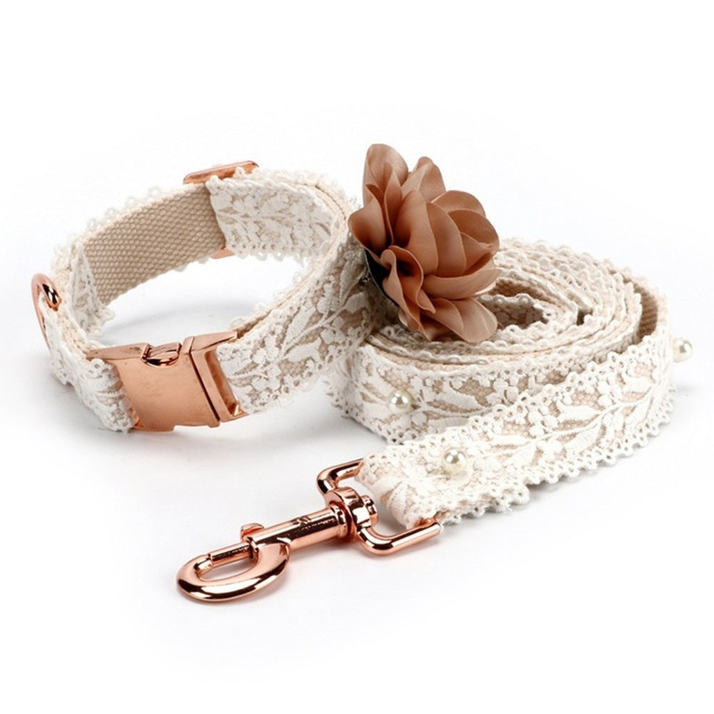The Lace Bloom Harness & Leash Set