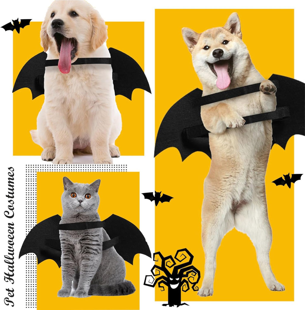 Luminous Bat Wing Halloween Costume for Dogs & Cats