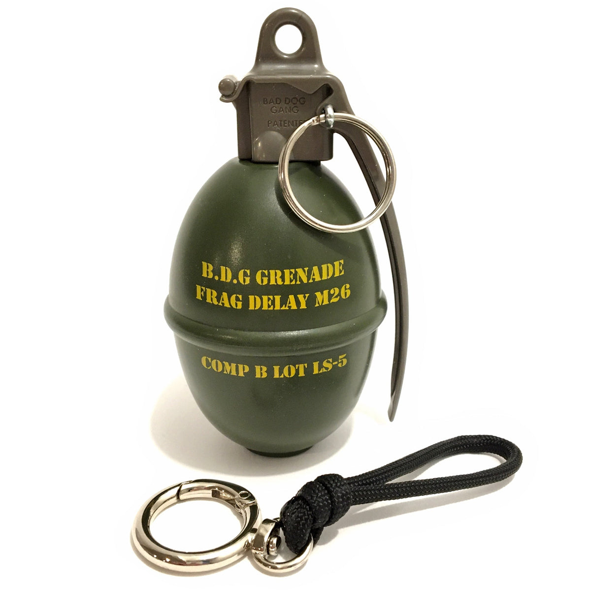 The Flauntly Paws Grenade Waste Bag Dispenser — Full-Scale Novelty Poop Bag Holder for Dogs