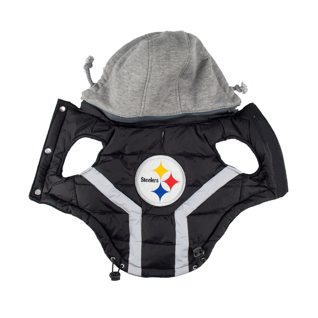 The Flauntly Paws NFL Puffer Vest — Officially Licensed Game Day Style for Dogs
