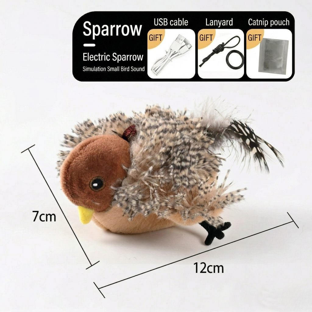 Flauntly Paws Flapping Bird Interactive Cat Toy