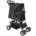 Flauntly Paws 4-Wheel Foldable Pet Stroller