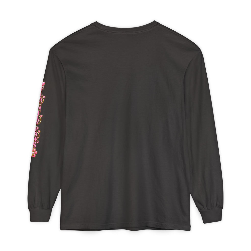 Garment-Dyed Long Sleeve Tee | Flauntly Paws