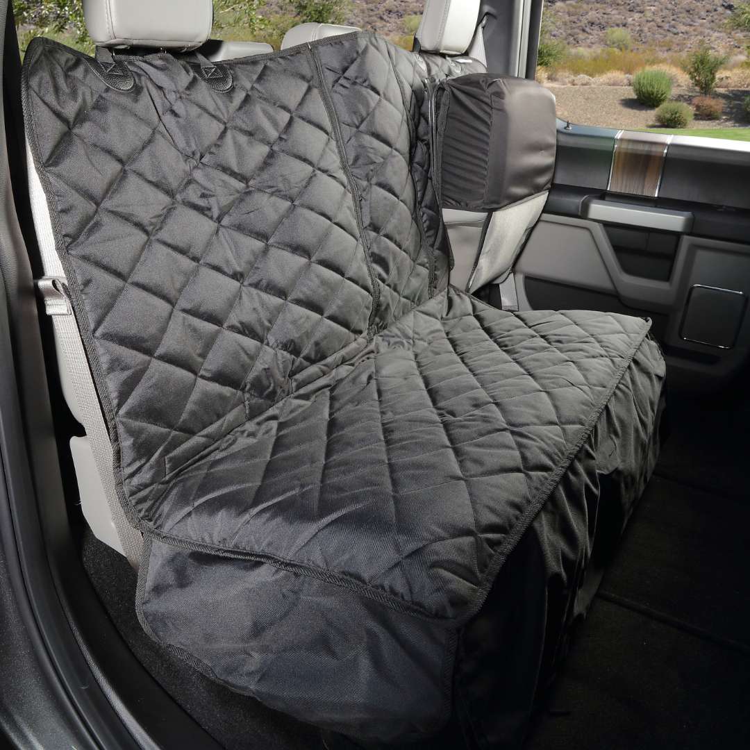 Luxury Crew Cab Truck Dog Hammock Cover – Fold-Up Seat Access